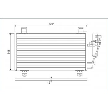 Kondenzátor klimatizácie VALEO 822589