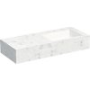 Kompaktná doska pod umývadlo s umývadlom Intedoor TRENTA Compact svetlý mramor x 90 cm až 160 cm x 50 cm S výrezom