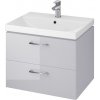 Cersanit Lara City 60, SET skrinka + umývadlo, 594x447x460 mm, šedá lesklá, S801-216-DSM