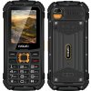 EVOLVEO StrongPhone Q1, vodotěsný odolný Dual SIM telefon, černo-oranžový