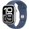 Apple Watch Series 10 42 mm Cellular strieborný hliník s denimovým športovým remienkom M/L MWX43QC/A