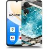 Picasee silikónový čierny obal pre Honor X7 - Blue geometry