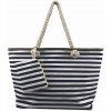 Plážová taška Fashion Only Stripe modrá