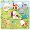 Janod Farm Drevené vkladacie puzzle s úchytom Zvieratká