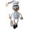 KROKIDO Šéfkuchař Pierre - dřevěná ručně malovaná figurka na pružině
