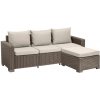 KETER Záhradný set California 3+1 cappuccino PE610612