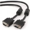 Kabel přípojný GEMBIRD k mon 15M/15M VGA 5m stíněný extra, ferrit BLACK CC-PPVGA-5M-B