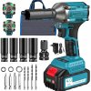 3-in-1 Akumulátorový elektrický kľúč Vŕtačka na KOLESÁ 21V 1/2'' 550 Nm
