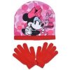 Sun City čiapka/rukavice Minnie Mouse Girl červená