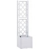 Kvetináč plast biely Stefanplast 43 cm x 43 x 142 cm