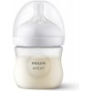 Avent Natural Response priehľadná fľaša s cumlíkom pre podporu rytmu pitia 125 ml