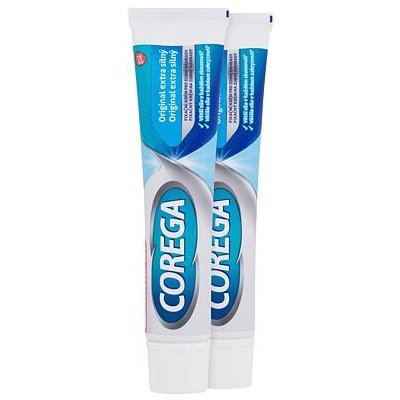 Corega Original Extra Strong Duo extra silný fixační krém pro zubní náhradu 2x70 g