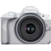 Canon EOS R50 + RF-S 18-45 mm f/4.5-6.3 IS STM, biely