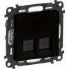Legrand VALENA LIFE zásuvka 2 x RJ45 kat. 5e UTP černá 756361