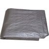 Toptrade Plachta krycia 2 x 5 m strieborná, s kovovými okami, 100 g/m2, 600368