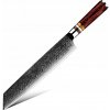 IZMAEL Damaškový kuchynský nôž Kašiwa Kiritsuke/Hnedá 24 cm