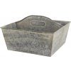 Chic Antique 2ks plechový antik podnos Old French - 34*17*8 cm - Chic Antique