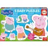 EDUCA Baby puzzle Prasiatko Peppa 5v1 II (2-5 dielikov)