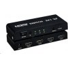 PremiumCord HDMI switch 3:1 kovový, diaľkové ovl., khswit31b