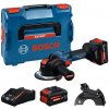 Bosch Bosch EXPERT AKU úhlová bruska X-LOCK EXWX18V-15S, 2× EXBA18V-80 v L-Boxxu 162 06019M6101