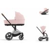 Cybex Platinum CYBEX Priam Travel Set + Cloud T Plus i-Size peach pink 2024 chrome with brown details