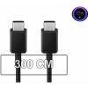 Axagon BUCM2-CM30AB USB-C USB-C, 3m, černý
