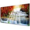Sklenený obklad Do kuchyne Vodopád príroda les 100x50 cm