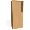 Hobis Policová skriňa Strong, zámok, 80x192x40 cm, buk/buk