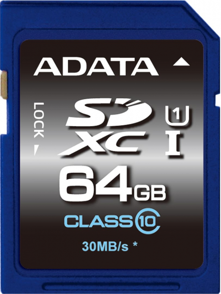 ADATA SDXC 64GB UHS-I ASDX64GUICL10-R