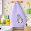 Evenit detský uterák LILI 73 fialový hrošík modrá 30 x 50 cm