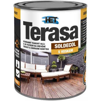Soldecol Terasa Ochranný teakový olej s UV filtrom ST 0,75 l teak