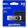 Goodram USB flash disk, USB 2.0, 64GB, UTS2, čierny, UTS2-0640K0R11, USB A, s otočnou krytkou