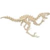 Woodcraft Drevené 3D puzzle Stredný Velociraptor S-J004