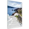 Vertikálny foto obraz akrylové sklo Santorini Grécko 50x100 cm