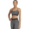 Dámska tréningová športová podprsenka ADIDAS-HYG RIB BRALETT GRESIX/BLACK Šedá M 25/26