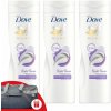 Nočná starostlivosť o telo Dove Night Renew 3x400ml + darčeková športová taška Dove Dove