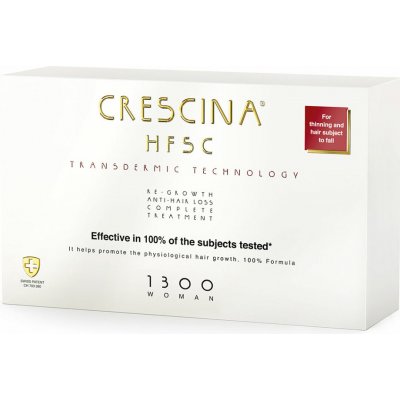 Crescina Transdermic 1300 Re-Growth and Anti-Hair Loss proti vypadávaniu vlasov pre ženy 20 x 3,5 ml