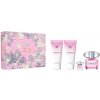 Versace Bright Crystal Pour Femme toaletná voda 90 ml + telové mlieko 100 ml + sprchový gél 100 ml + toaletná voda 5 ml miniatura, darčeková sada pre ženy
