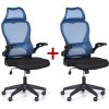 Kancelárska stolička LUCAS 1+1 ZADARMO, modrá