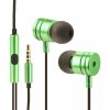 OEM Sluchátka HF Stereo Android MI metal - 3,5mm, box - limonka