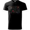 Popísaná tabuľa - Matematika farebná - Klasické pánske tričko vyššej gramáže - 4XL ( Čierna )