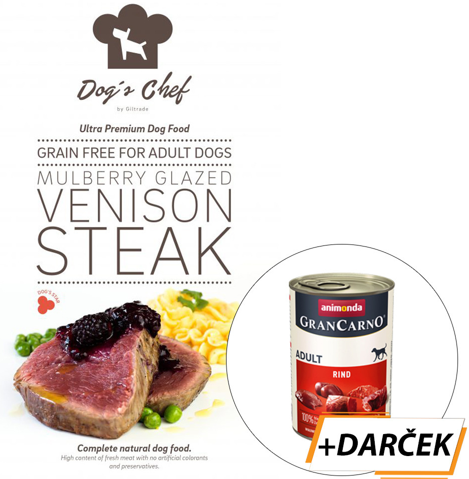 Dog\'s Chef Mulberry Glazed Venison Steak 6 kg