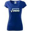 Narodeniny odmocniny 60 - Dámske tričko Pure - 2XL ( Kráľovská modrá )