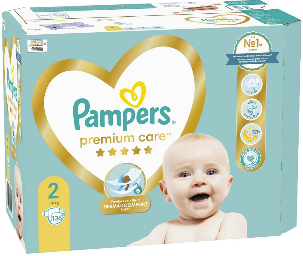 PAMPERS Premium Care 2 136 ks od 26,99 € - Heureka.sk