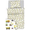 Obliečky bavlnené Stavebné stroje TiaHome - Detský set 130x90cm + 65x45cm