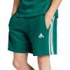 adidas Športové kraťasy Essentials French Terry 3-Stripes IS1342 Zelená
