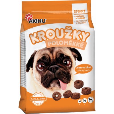 Akinu Krúžky pre psy polomäkké 500 g