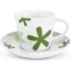 Šálka s podšálkou 200 ml, Floweret GREEN Berndorf