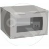 SOLARIX Rozvádzač nástenný skladaný SENSA LITE 6U 450mm, dvere sklo, RAL 7035, SENSA-L-6U-545-11-G