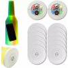 12 KUSOV LED STOJAN NA FLAŠKU LED LIGHT UP COASTER SAMOLEPKY